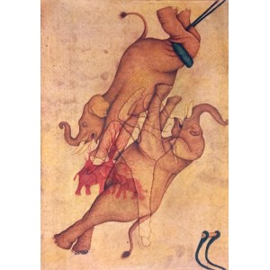 Kausar Iqbal, 8.3 x 11.7 Inch, Gouache on Paper, AC-KSQB-008